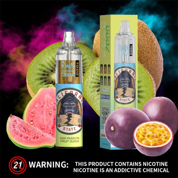 RandM Tornado 7000 Kiwi Passion Fruit Guava