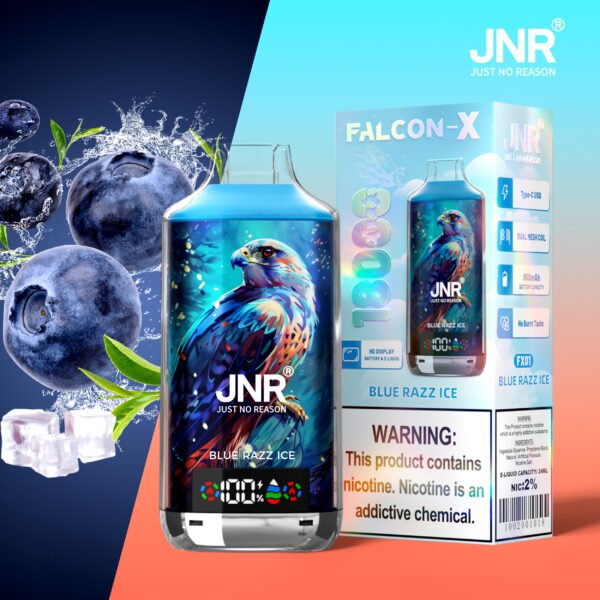 JNR Falcon X 18000 Blue Razz Ice – Bild 2